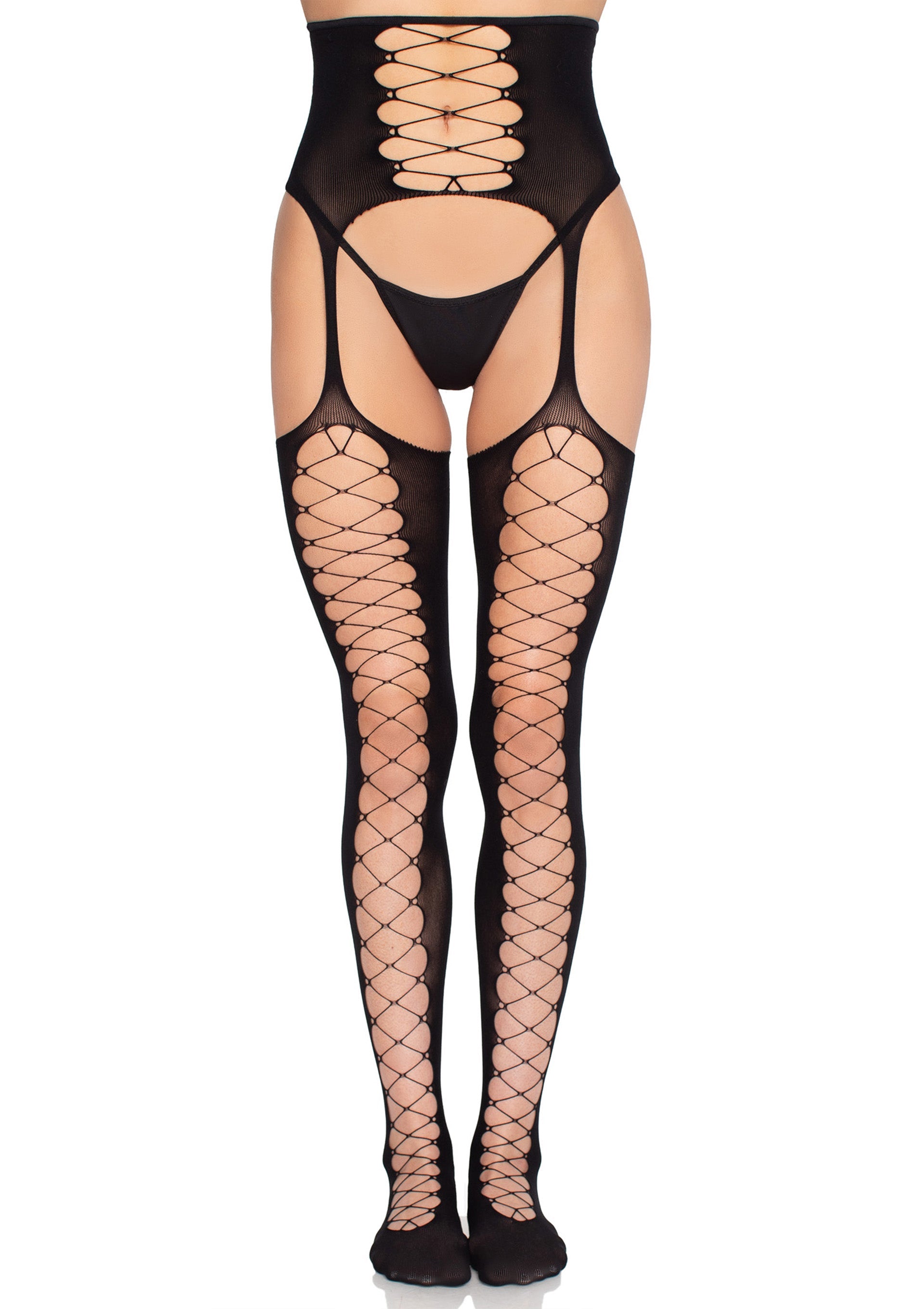 Lingerie Leg Avenue Stockings with Attached Garter Belt