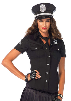 Lingerie Leg Avenue Police Shirt Badge and Tie