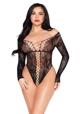 Lingerie Leg Avenue Net and Lace Teddy