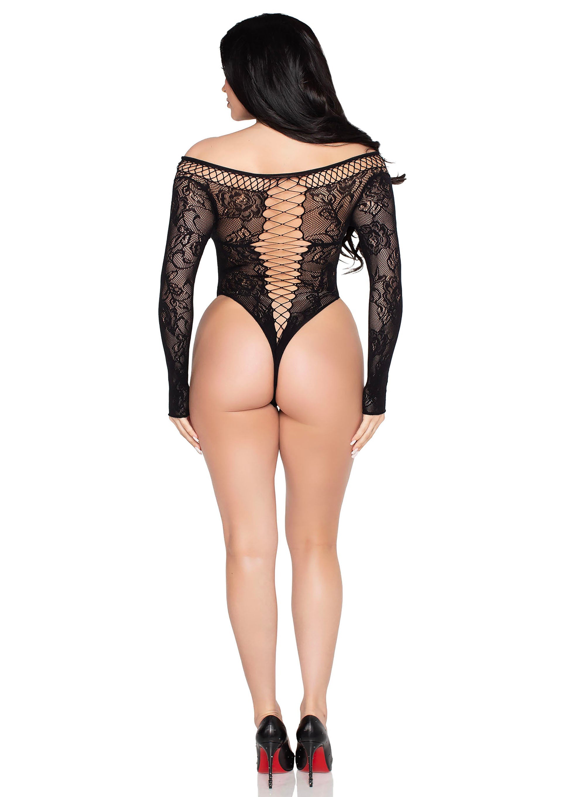 Lingerie Leg Avenue Net and Lace Teddy