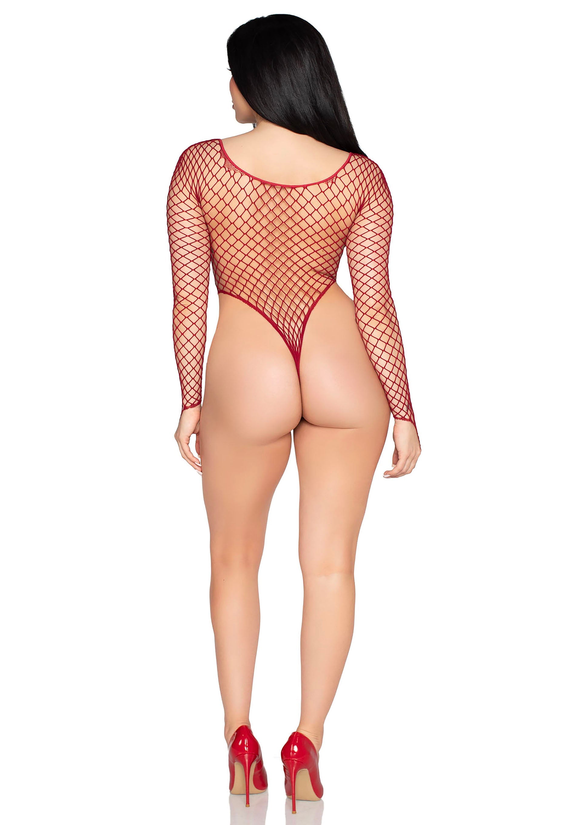 Lingerie Leg Avenue High-Cut Industrial Net Bodysuit
