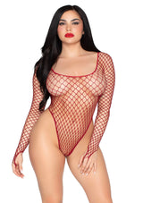 Lingerie Leg Avenue High-Cut Industrial Net Bodysuit