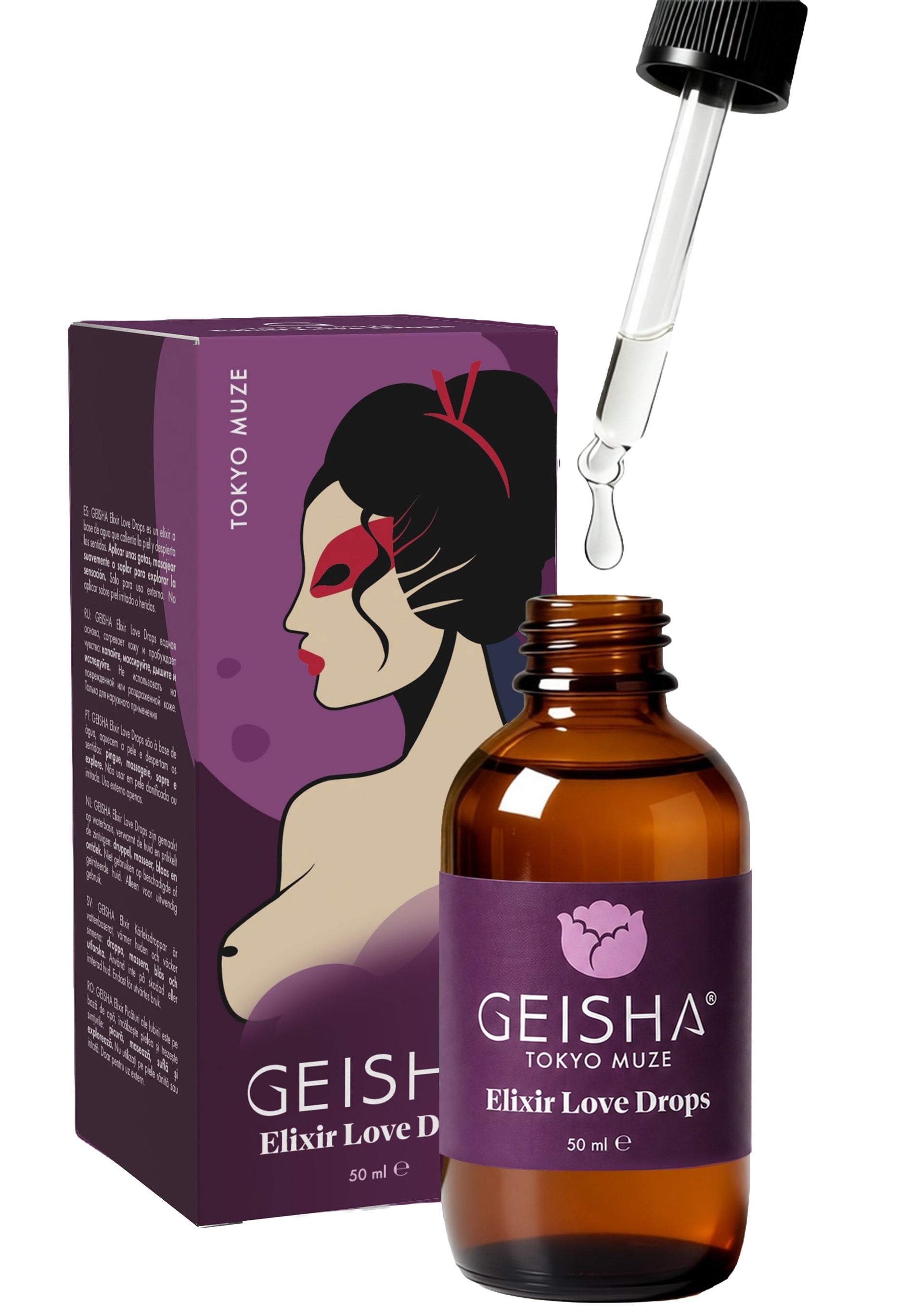 Jeu de préliminaires Geisha Elixir Love Drops