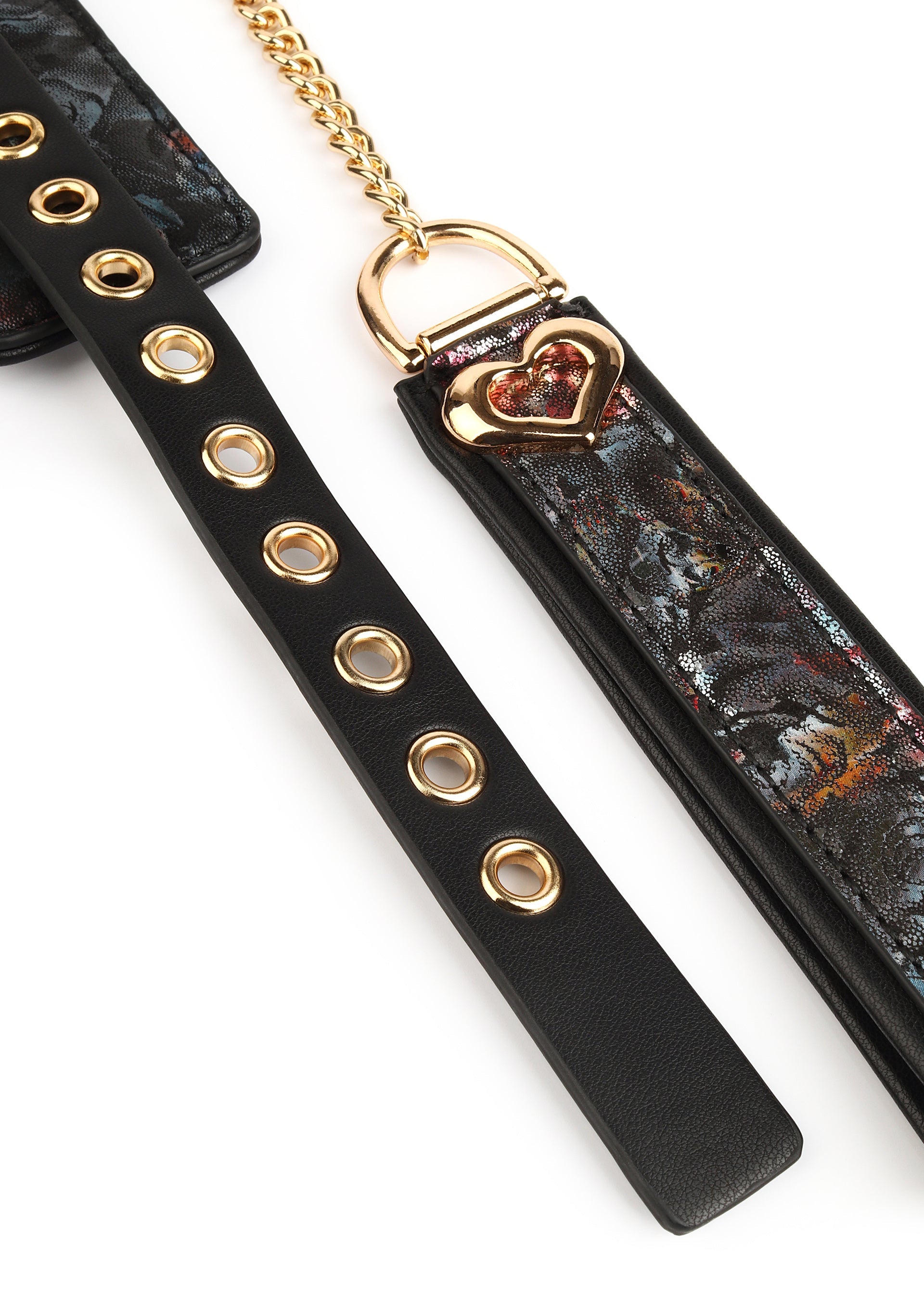 Accessoire BDSM Geisha Floral Jacquard Collar & Leash
