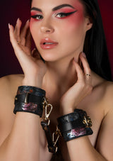 Accessoire BDSM Geisha Floral Jacquard Wrist Cuffs