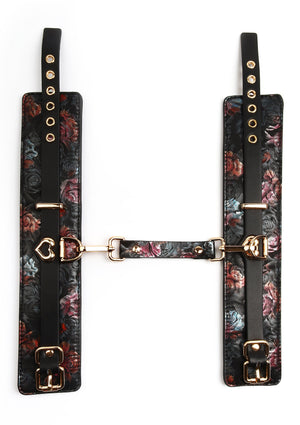 Accessoire BDSM Geisha Floral Jacquard Ankle Cuffs