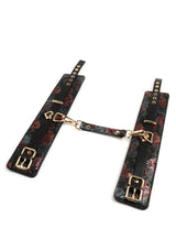 Accessoire BDSM Geisha Floral Jacquard Ankle Cuffs
