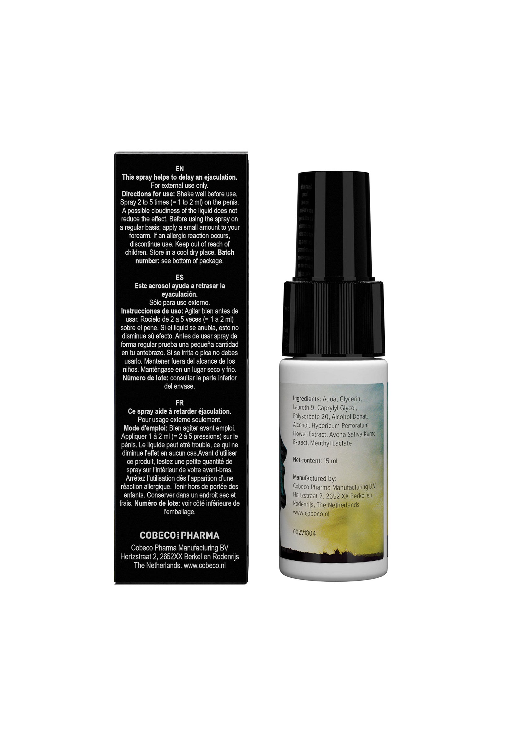 Stimulant intime Cobeco Black Stone Delay Spray