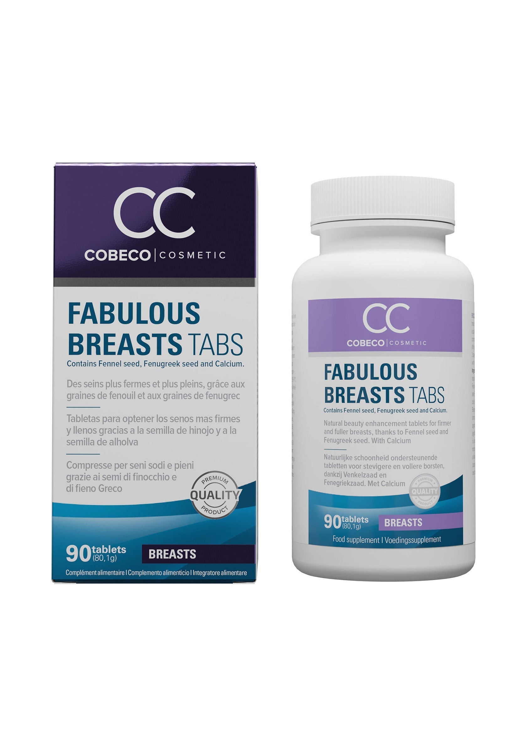 Stimulant intime Cobeco CC Fabulous Breasts Caps 90 pcs