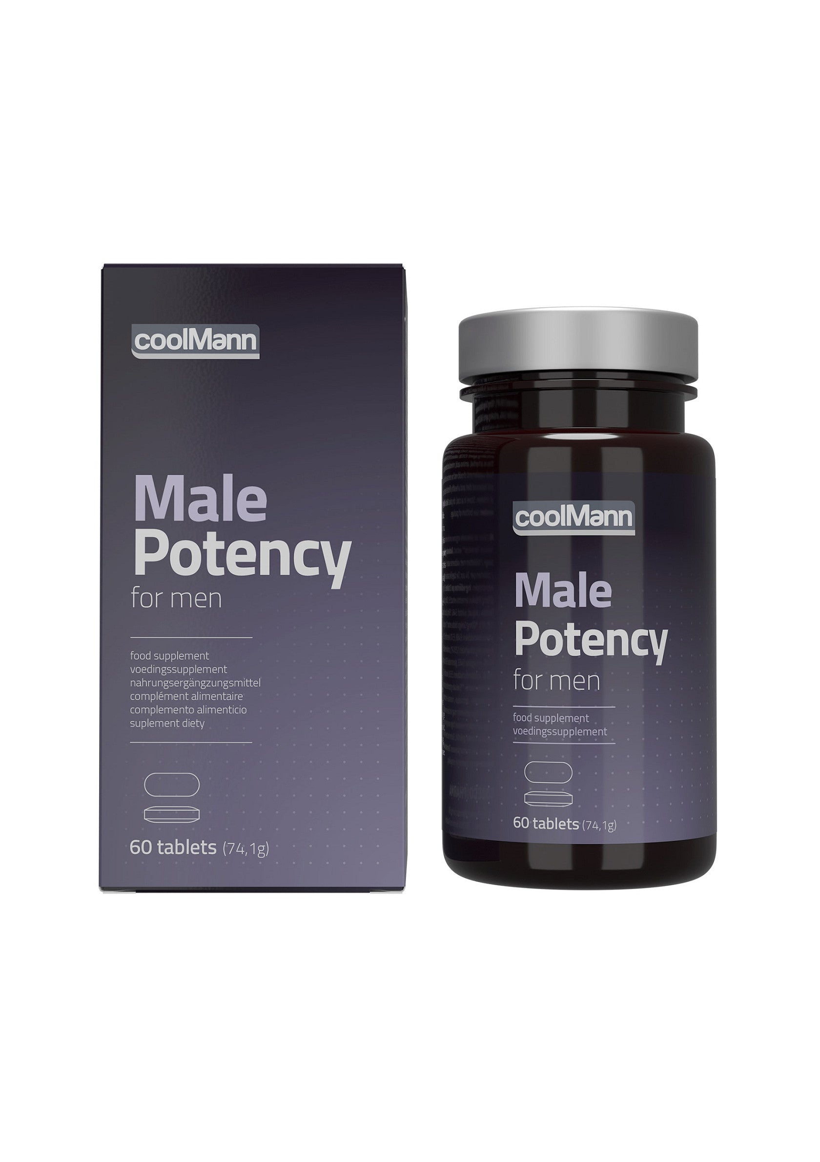 Stimulant intime Cobeco CoolMann Potency Tabs 60 pcs