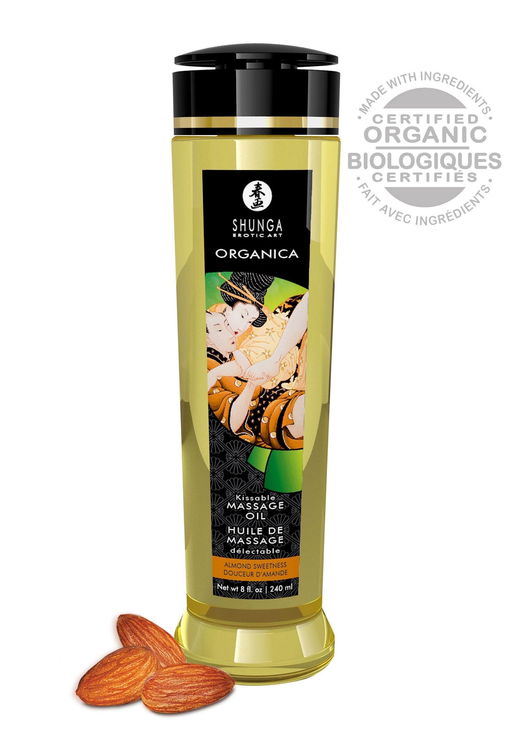 Jeu de préliminaires Shunga Organica Kissable Oil