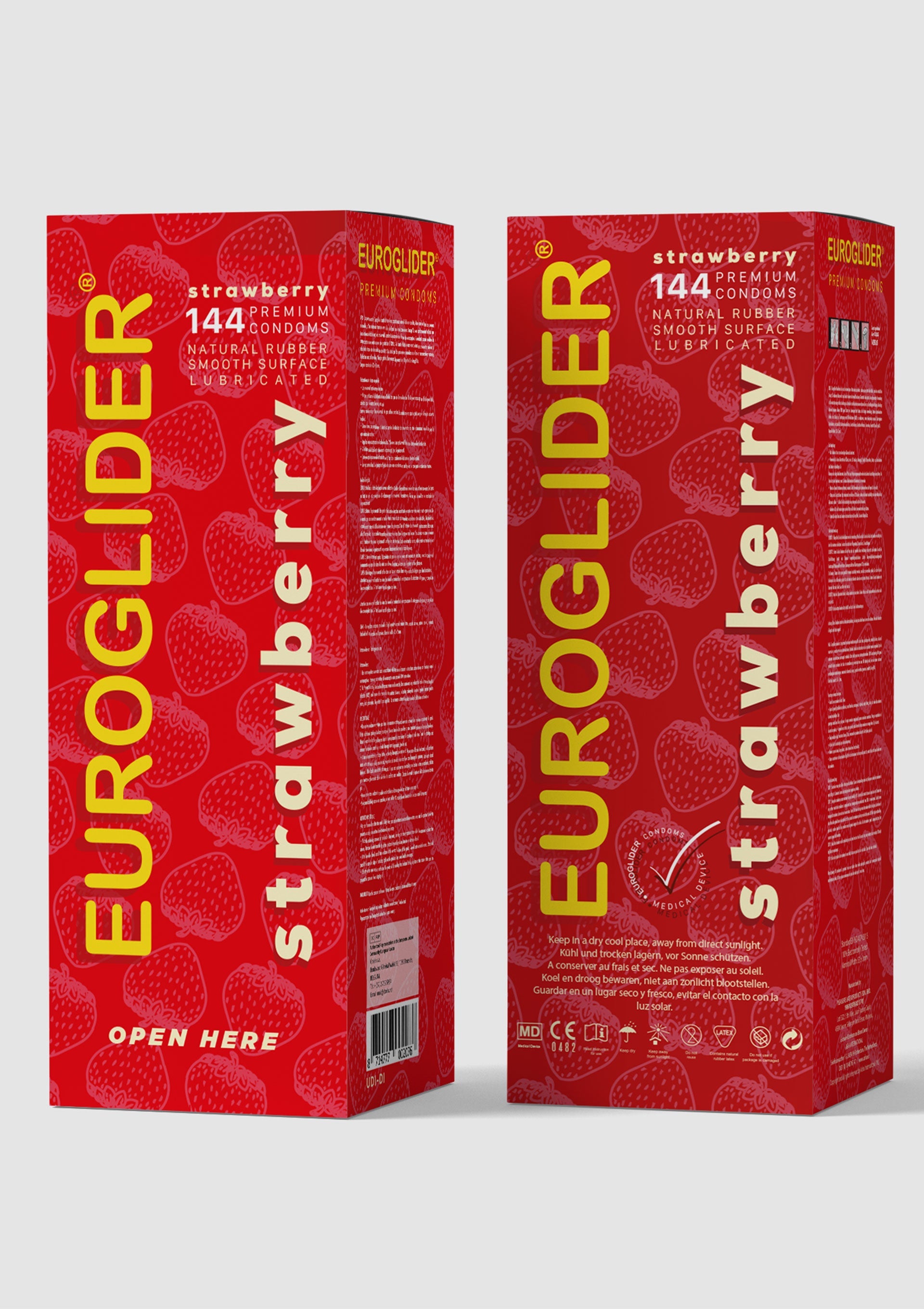 Préservatif Euroglider Strawberry 144 pcs