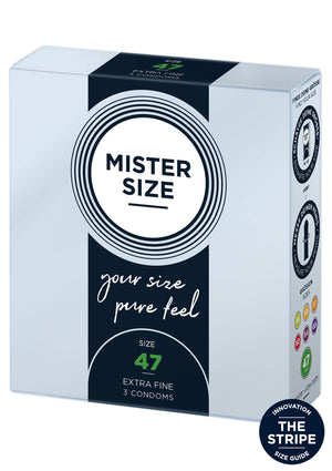 Préservatif MISTER SIZE 47mm Condoms 3 pcs