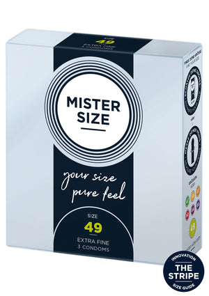 Préservatif MISTER SIZE 49mm Condoms 3pcs