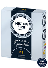 Préservatif MISTER SIZE 53mm Condoms 3pcs