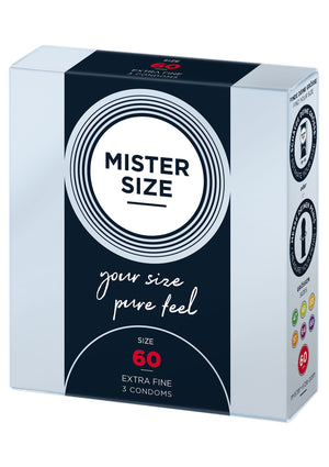 Préservatif MISTER SIZE 60mm Condoms 3pcs