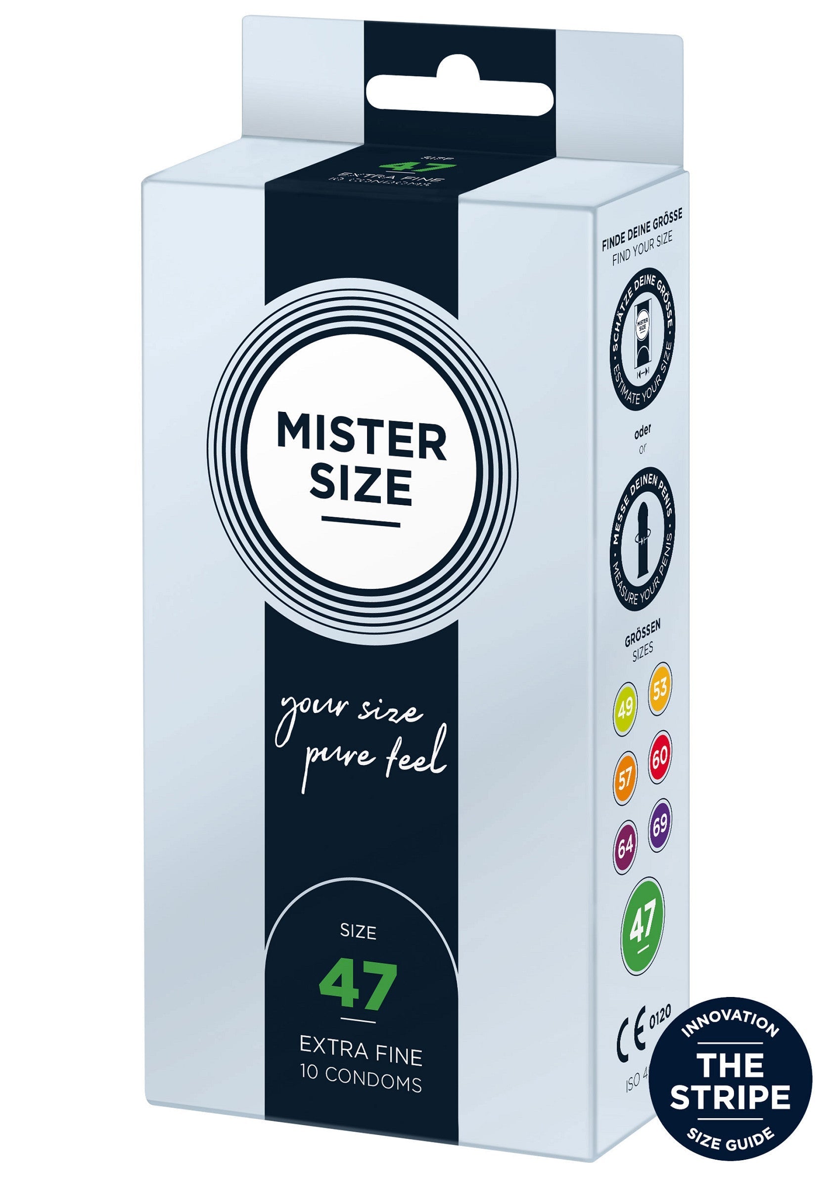 Préservatif MISTER SIZE 47mm Condoms 10pcs