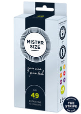 Préservatif MISTER SIZE 49mm Condoms 10pcs