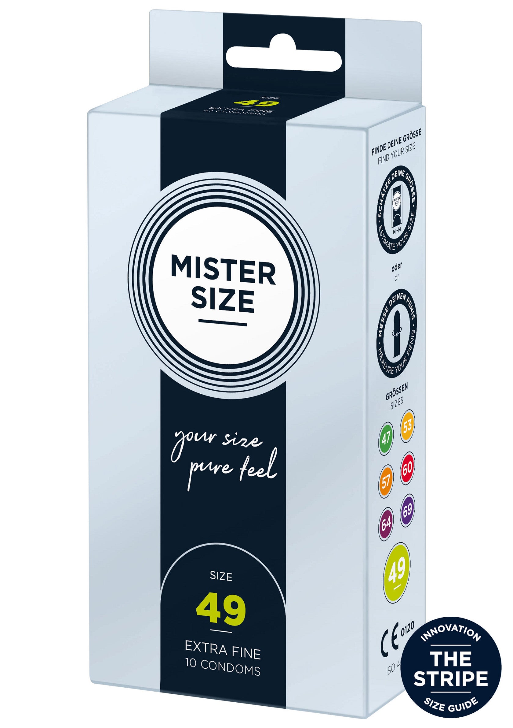 Préservatif MISTER SIZE 49mm Condoms 10pcs