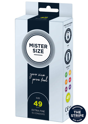 Préservatif MISTER SIZE 49mm Condoms 10pcs