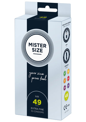 Préservatif MISTER SIZE 49mm Condoms 10pcs