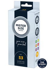 Préservatif MISTER SIZE 53mm Condoms 10pcs