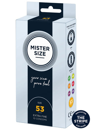 Préservatif MISTER SIZE 53mm Condoms 10pcs