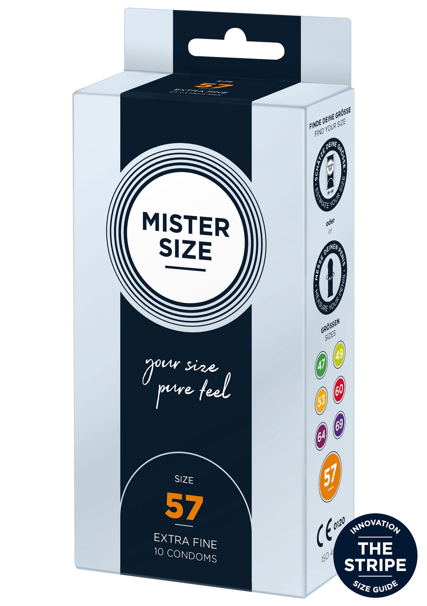Préservatif MISTER SIZE 57mm Condoms 10pcs
