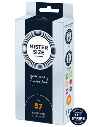 Préservatif MISTER SIZE 57mm Condoms 10pcs