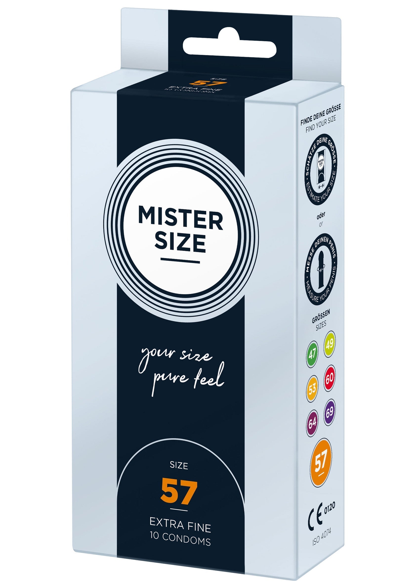 Préservatif MISTER SIZE 57mm Condoms 10pcs