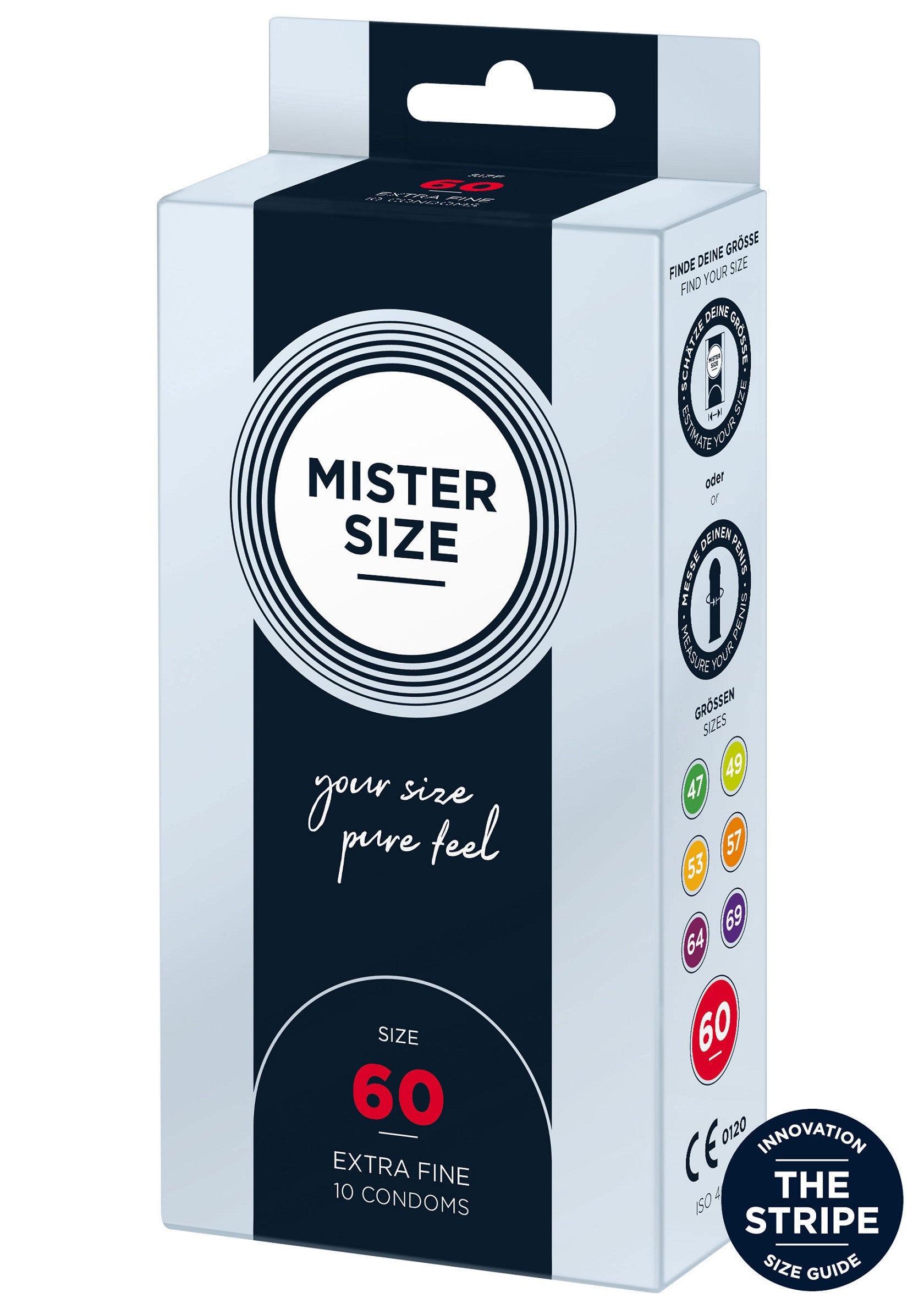 Préservatif MISTER SIZE 60mm Condoms 10pcs