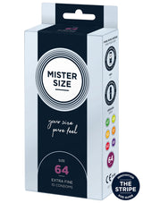 Préservatif MISTER SIZE 64mm Condoms 10pcs