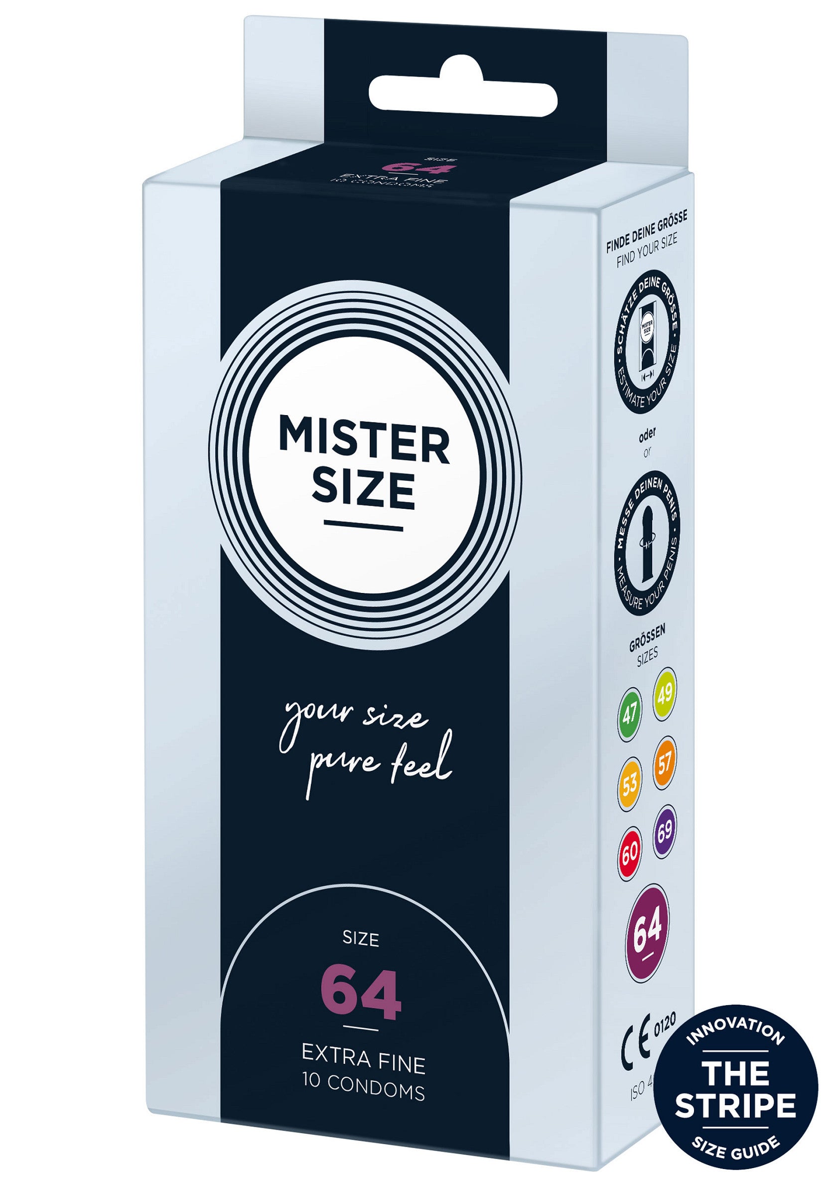 Préservatif MISTER SIZE 64mm Condoms 10pcs