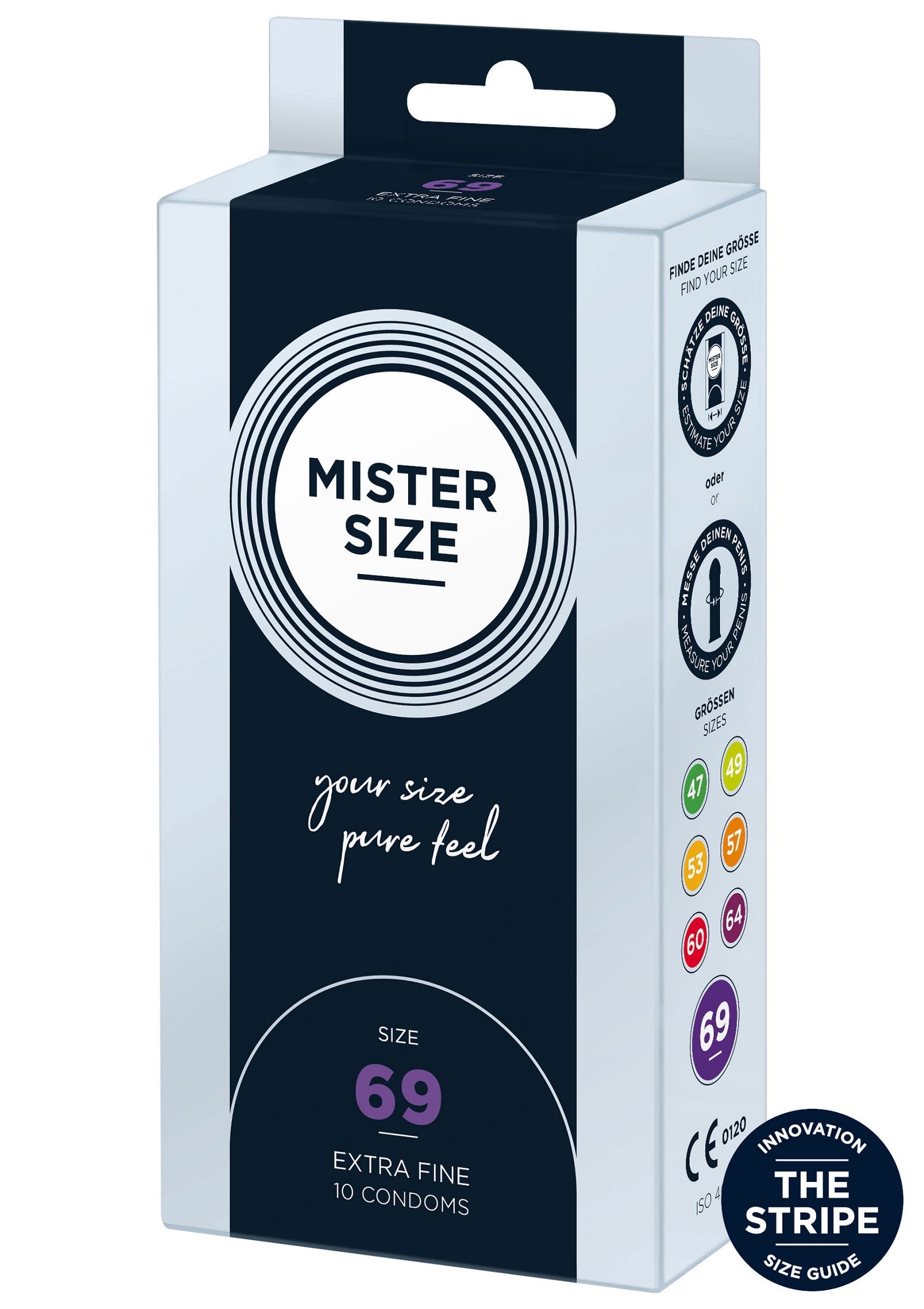 Préservatif MISTER SIZE 69mm Condoms 10pcs