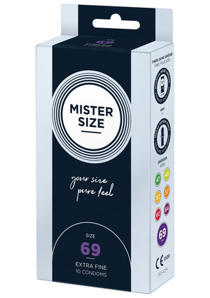 Préservatif MISTER SIZE 69mm Condoms 10pcs