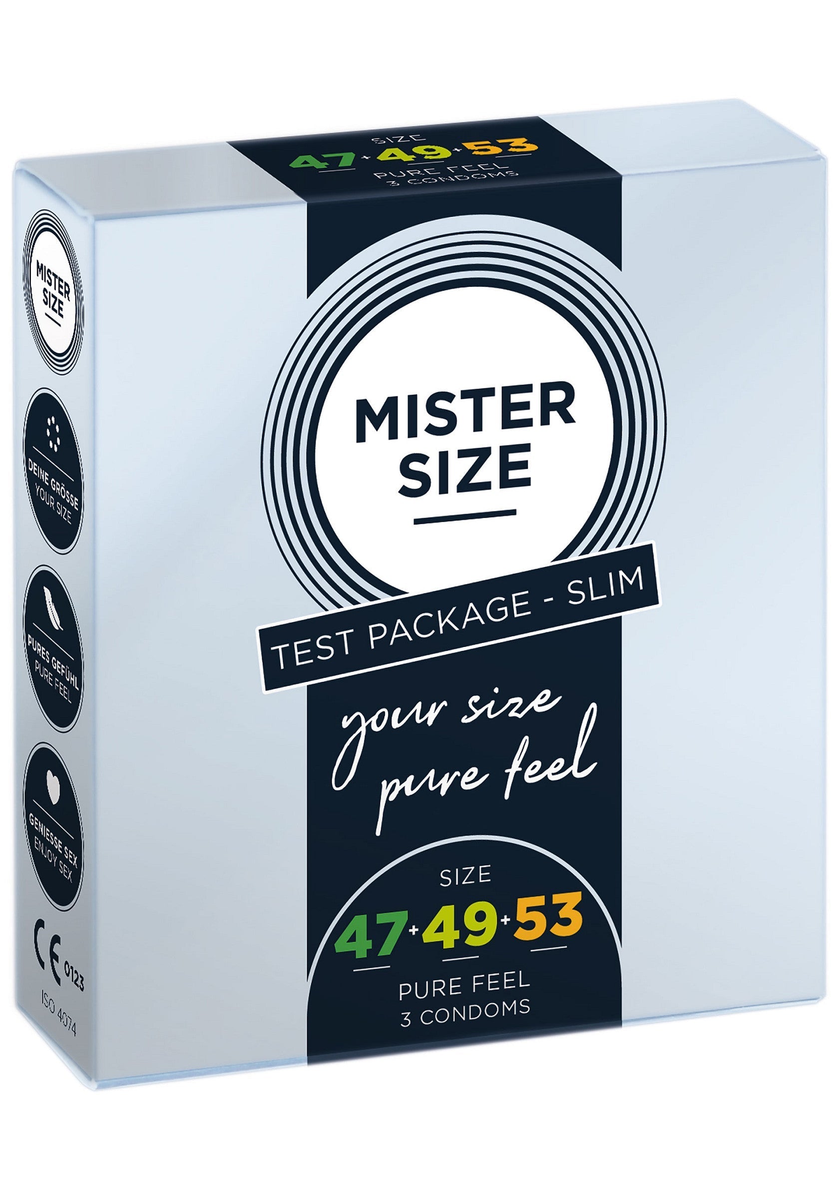 Préservatif MISTER SIZE 47-49-53mm 3-pack