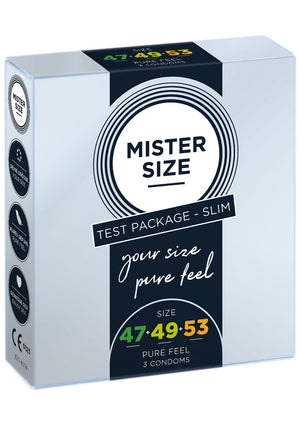 Préservatif MISTER SIZE 47-49-53mm 3-pack