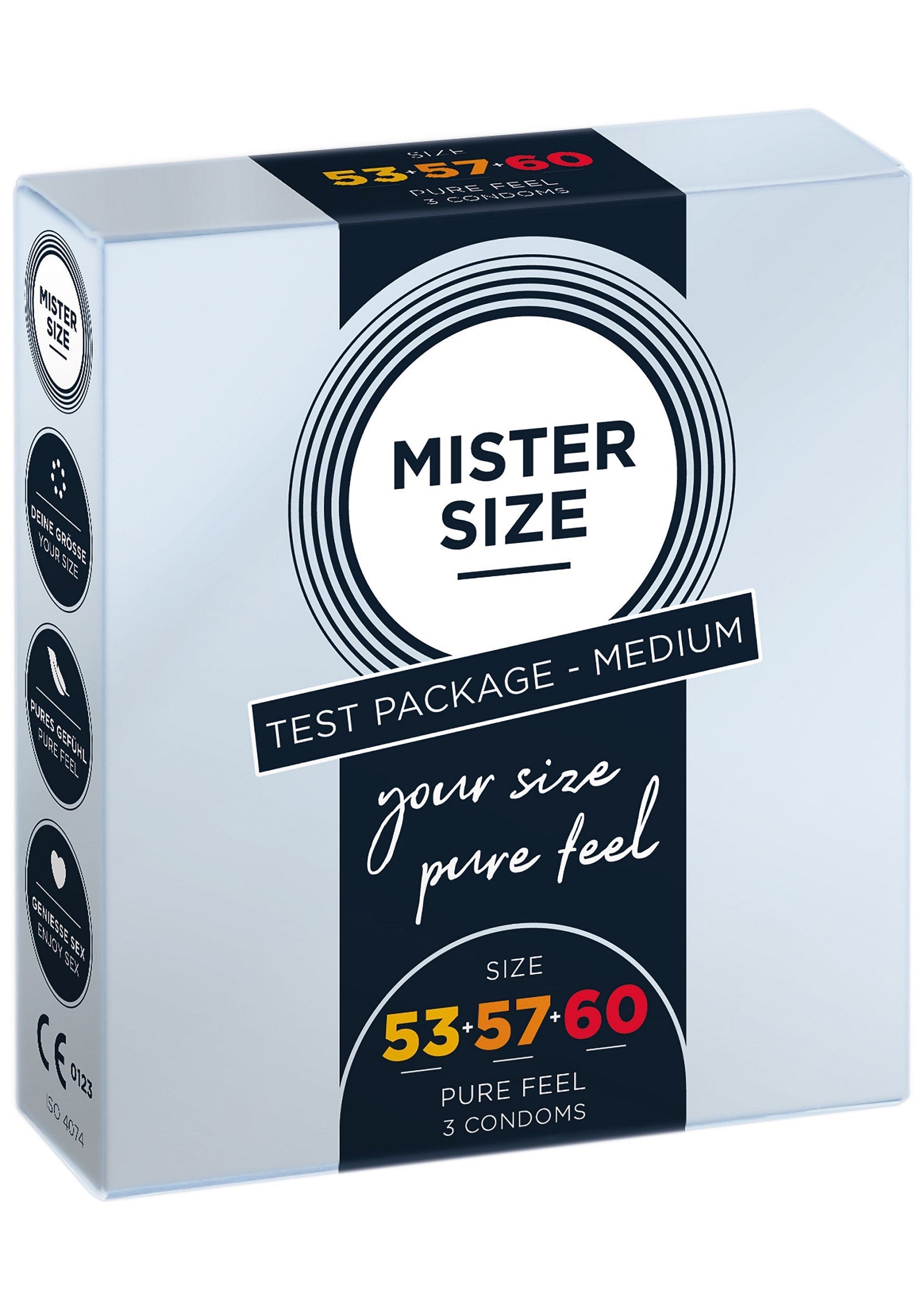 Préservatif MISTER SIZE 53-57-60mm 3-pack