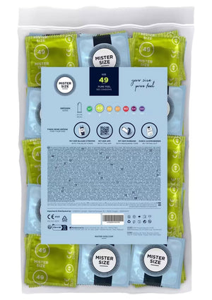 Préservatif MISTER SIZE 49mm Condoms 100pcs