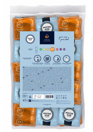 Préservatif MISTER SIZE 57mm Condoms 100pcs