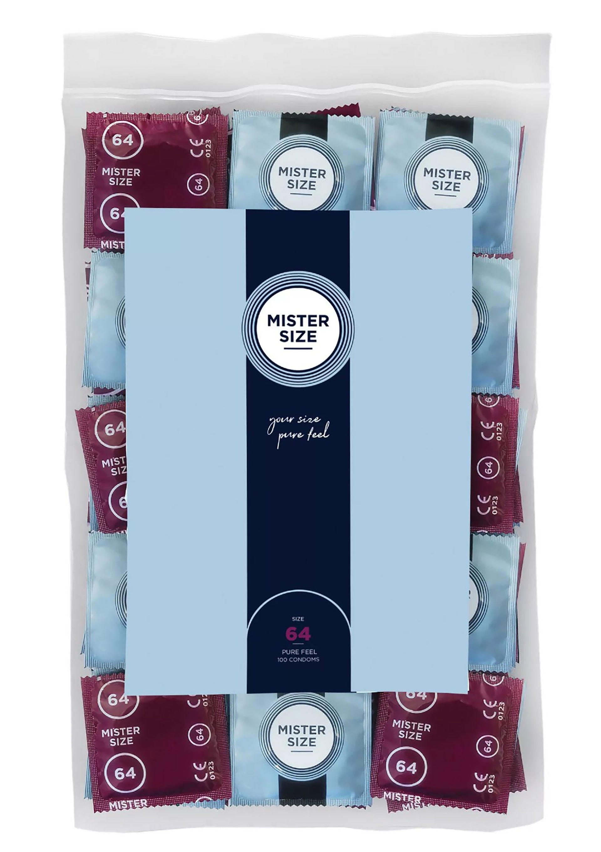 Préservatif MISTER SIZE 64mm Condoms 100pcs