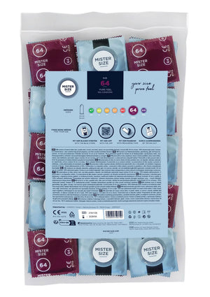 Préservatif MISTER SIZE 64mm Condoms 100pcs