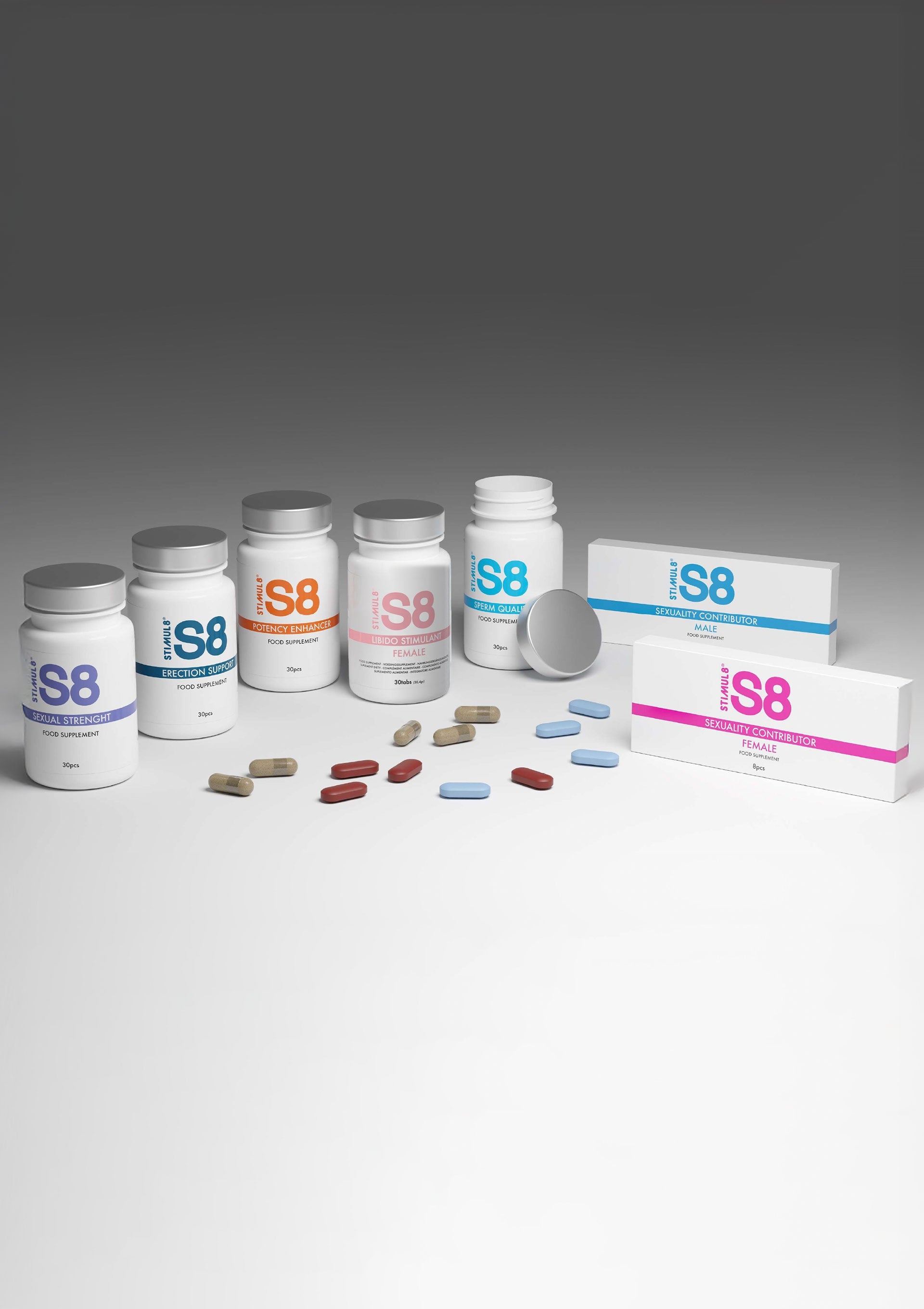 Stimulant intime Stimul8 S8 S8 Sperm Quality Tabs 30 pcs