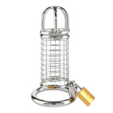 Cage de chasteté en acier inoxydable Mr. Steel Matrix