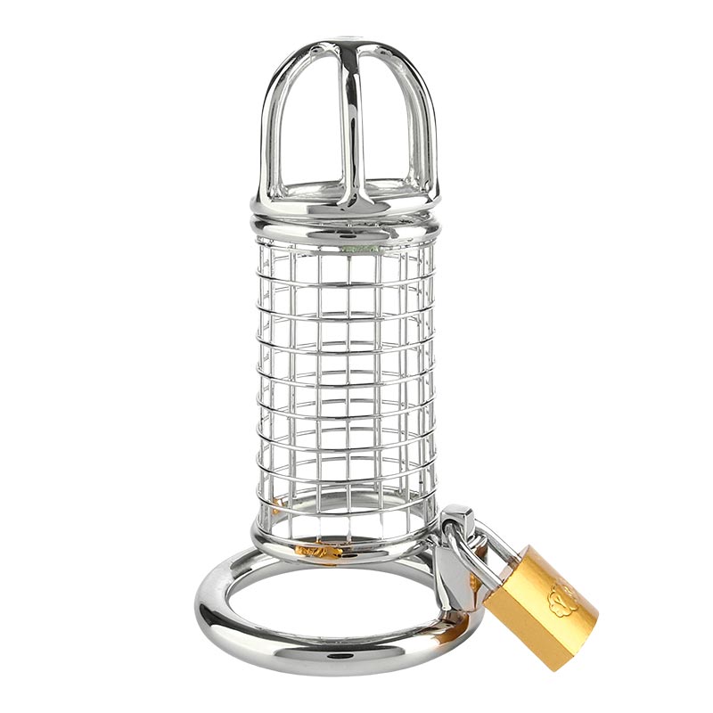 Cage de chasteté en acier inoxydable Mr. Steel Matrix