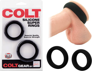 Anneaux péniens en silicone COLT Super Rings (2x)
