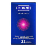Durex Orgasm Intense - Préservatif stimulant (22 Préservatifs)
