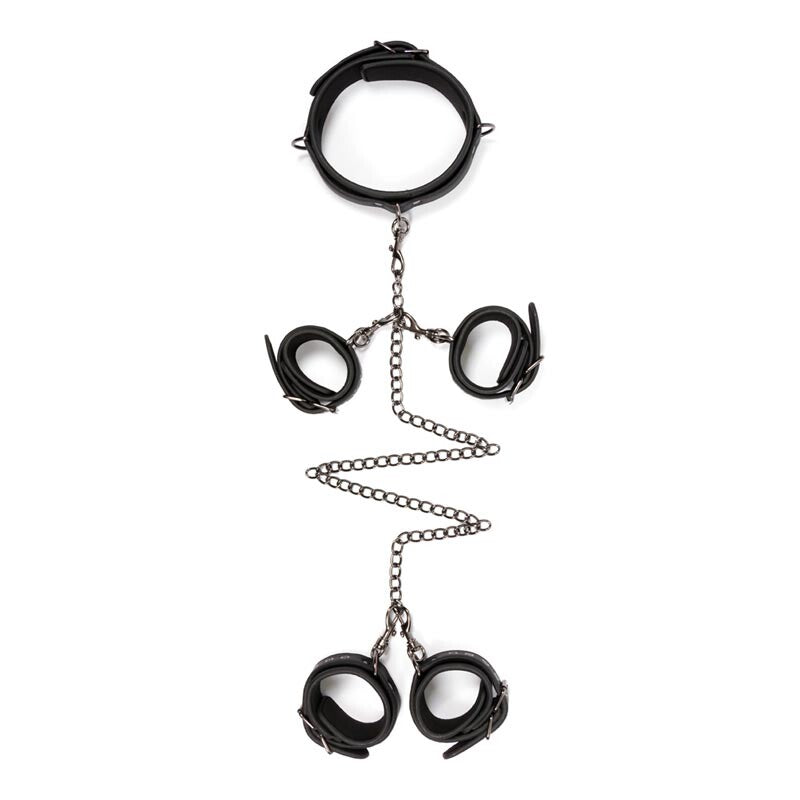 Coffret BDSM EasyToys (collier, menottes et attaches pour chevilles)