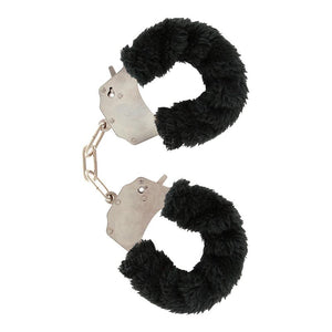 Menottes avec fourrure - Noir