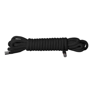 Corde de bondage japonaise en nylon Ouch! - 10 m - Noir